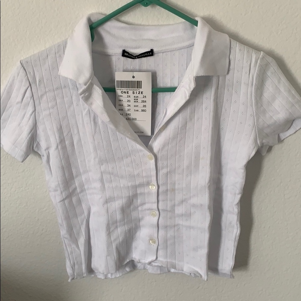 Brandy Melville Cropped Polo